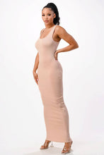 Load image into Gallery viewer, Solid Color Muscle Tank Maxi Dress: WHITE / S
