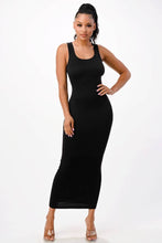 Load image into Gallery viewer, Solid Color Muscle Tank Maxi Dress: WHITE / S
