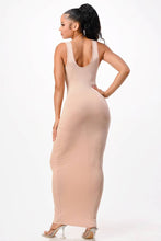 Load image into Gallery viewer, Solid Color Muscle Tank Maxi Dress: WHITE / S
