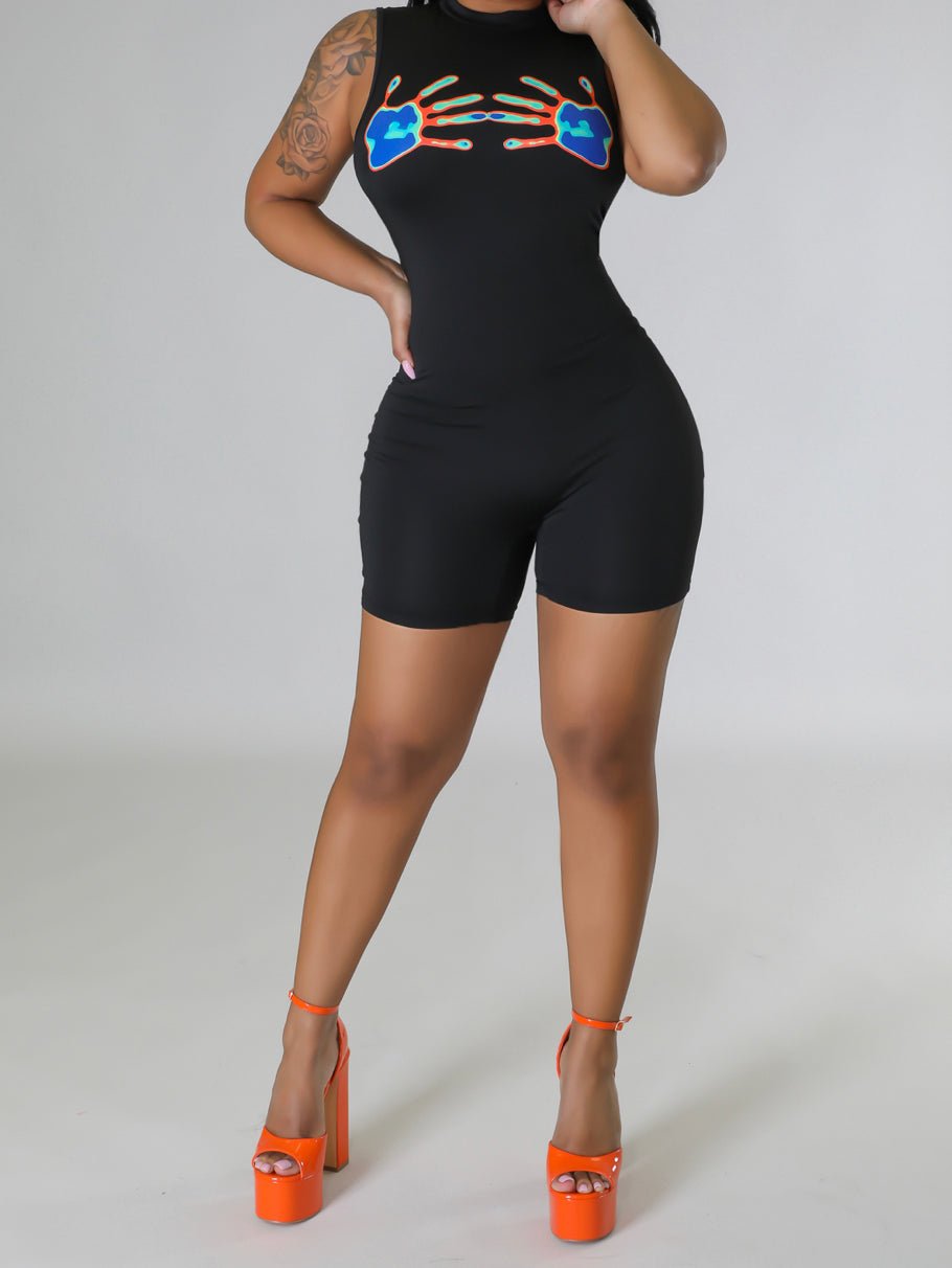 Hands On Romper - Real Black N Beyond