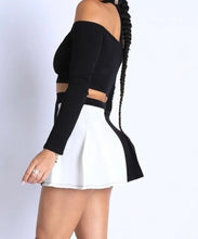 Load image into Gallery viewer, Set It Off Black Skirt Set - Real Black N Beyond
